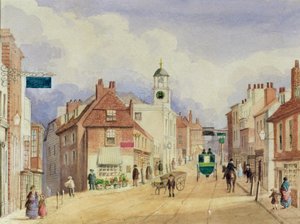 Croydon High Street, ca 1850-55 av Ellen Keen
