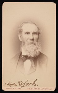 Porträtt av Hyde Clarke 1815-1895, före 1876. av Elliott and Fry