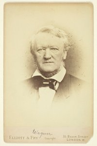 Porträtt av Wagner, 1877. av Elliott and Fry
