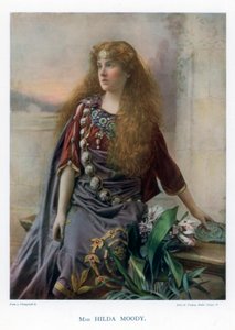 Hilda Moody, brittisk skådespelerska, 1901.