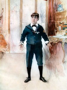 Weedon Grossmith i The New Boy, c1902.