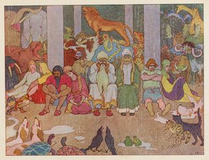 Noaks Ark: Hemlängtan (färglitografi)