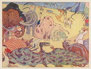 Noaks ark: De som inte ville gå in (färglitografi) av Elmer Boyd Smith