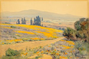 California Spring Landscape, ca. 1920. av Elmer Wachtel