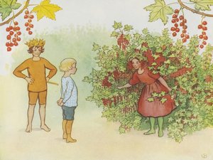 Lasse Liten I Trädgården 1923 av Elsa Beskow