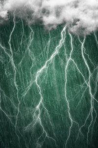 Dramatisk åskstorm