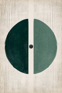Minimalistisk delad grön cirkel av Ema Paraschiv