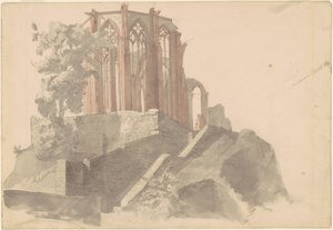 Katedralruinerna, Bacharach av Emanuel Gottlieb Leutze