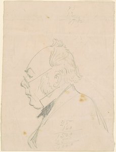 Profil av en man av Emanuel Gottlieb Leutze