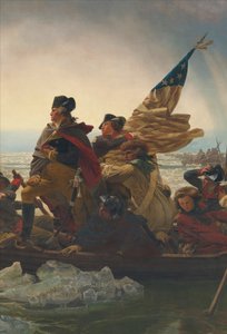 Washington korsar Delawarefloden, 25 december 1776