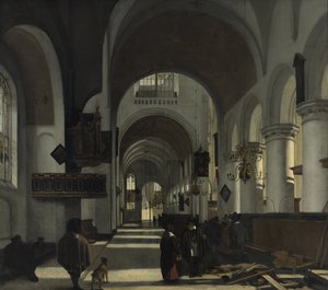 Interiör i en kyrka