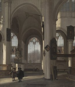 Interiör av en kyrka, ca 1680 (olja på duk) av Emanuel de Witte