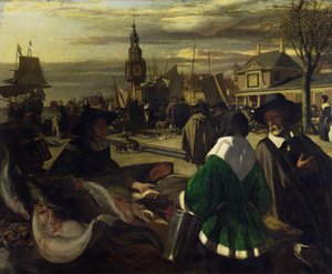Marknad i Haag, ca 1660