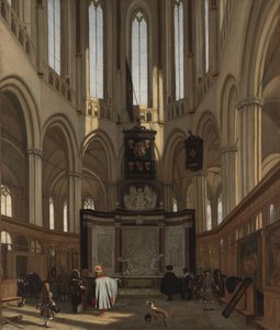 Michiel de Ruyters grav i Nieuwe Kerk, Amsterdam Kören i Nieuwe Kerk i Amsterdam med Michiel de Ruyters mausoleum
