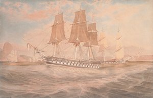HMS Ganges och Thetis utanför Rio de Janeiro