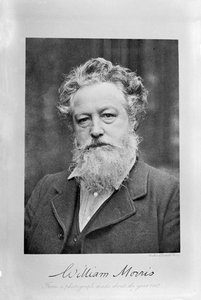 Porträtt av William Morris, ca 1887.
