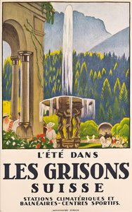 Sommar i les Grissons, Schweiz