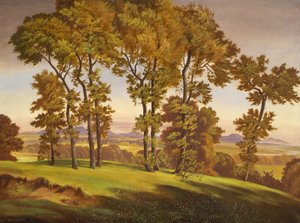 landskap med träd av Emil Ernst Heinsdorff