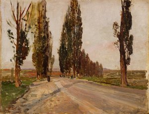 Boulevard of Poplars nära Plankenberg, ca. 1890