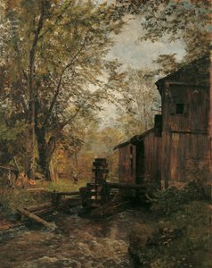 Gosau-kvarnen nära Ischl av Emil Jakob Schindler