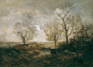 Höstlandskap vid floden