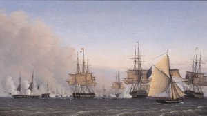 Slaget vid Reden den 2 april 1801 av Emil Normann