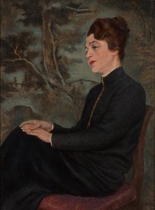 dam porträtt av Emil Orlik
