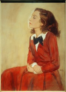 Elisabeth Bergner, porträtt/teckning v. E. Orlik
