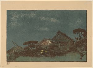 Kväll i Fukagawa av Emil Orlik