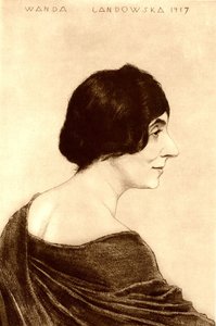 Porträtt av Wanda Landowska 1879-1959, 1917