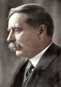 Herbert George Wells, brittisk författare, 1914.
