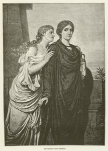 Antigone och Ismene av Emil Teschendorff