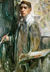 Självporträtt, ca 1910 (olja på duk) av Emil Zoir