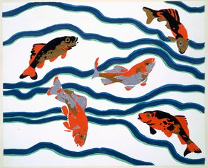 Aquatic designmotiv från 