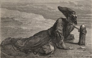 En persisk slav som hålls fången i Turkiet, illustration från 