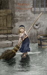 Cosette, illustration från "Les Miserables" av Victor Hugo, 1862