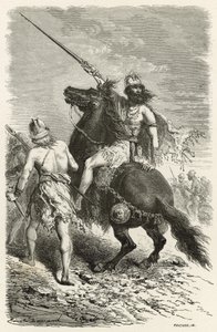 Krigare på järnåldern av Emile Antoine Bayard