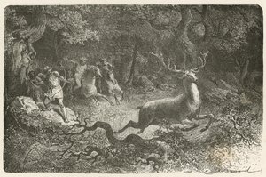 Jakt under bronsåldern av Emile Antoine Bayard