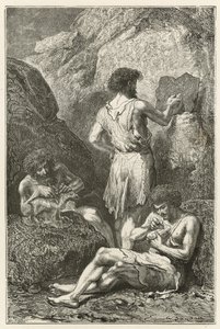 Föregångarna till Raphael och Michelangelo, eller födelsen av tecknings- och skulpturkonsten vid renens tid av Emile Antoine Bayard