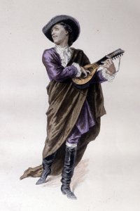 Greven av Almaviva, karaktären av Barberaren i Sevilla de Beaumarchais (1732 - 1799) skapad 1773. Illustration av Emile Bayard.