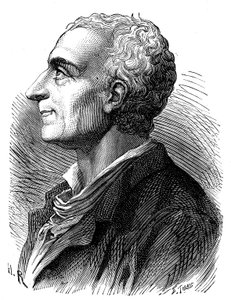 Porträtt av Montesquieu