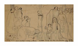 Tillbedjan av berget av Emile Bernard