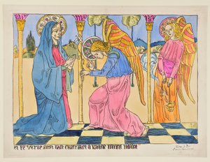 Bebådelsen: Och Ordet blev kött och tog sin boning bland oss av Emile Bernard
