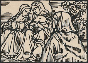 Illustration till Villons Ballad Of The Women of Paris, 1919 av Emile Bernard