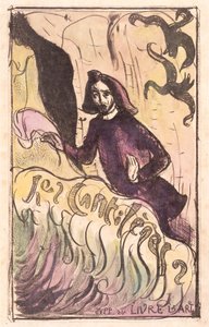 Les Cantilènes: Omslag (zinkograf med handfärgning) av Emile Bernard