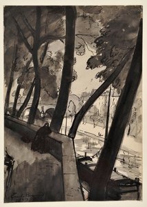 Kajerna: [Seine vid Pont-Marie] av Emile Bernard