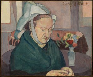 Porträtt av Madame Lemasson av Emile Bernard