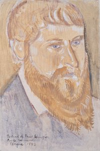 Porträtt av Paul Serusier, 1893 av Emile Bernard