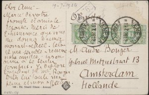 Vykort till Andries Bonger av Emile Bernard