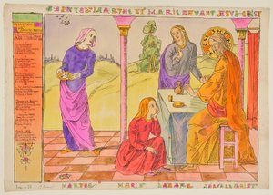 Sankta Marta och Maria inför Jesus Kristus av Emile Bernard